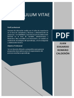 Curriculum Vitae Juan Romero Formato 2022