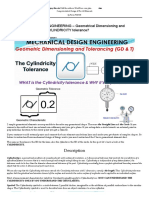 MECHANICAL DESIGN ENGINEERING - Geometrical Dimensioning and Tolerancing - What Is The CYLINDRICITY Tolerance?