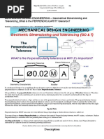 MECHANICAL DESIGN ENGINEERING - Geometrical Dimensioning and Tolerancing - What Is The PERPENDICULARITY Tolerance?