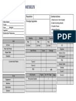 SST Ship Sheet