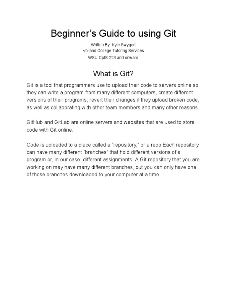 Git Guide | PDF | Computer File | Software Development