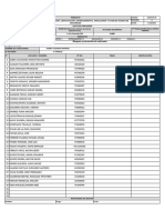 Control de Asistencia A Inducción, Capacitación, Entrenamiento, Simulacros Y Charlas Diarias de Seguridad