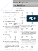 Aritmética: Práctica Dirigida de