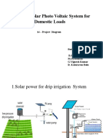 Design of Solar Photo Voltaic System For Domestic Loads: 16 - Project Diagram