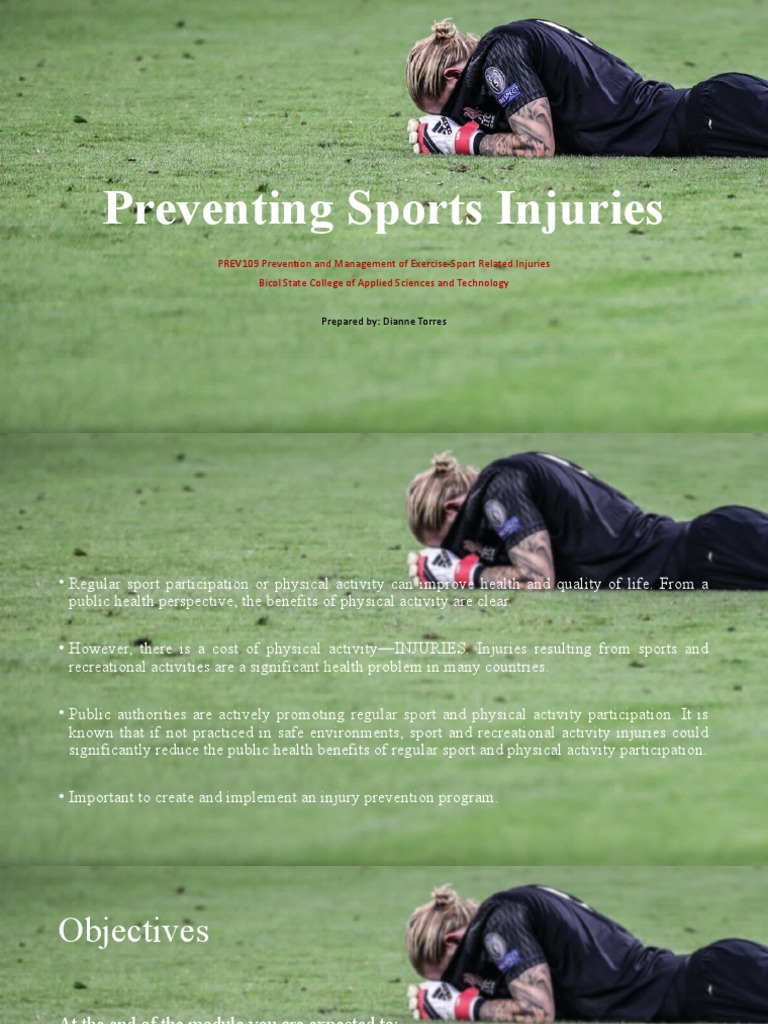 Preventing Sports Injuries PDF Risk Preventive Healthcare