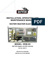 Installation, Operating and Maintenance Manual Water Heater Electric