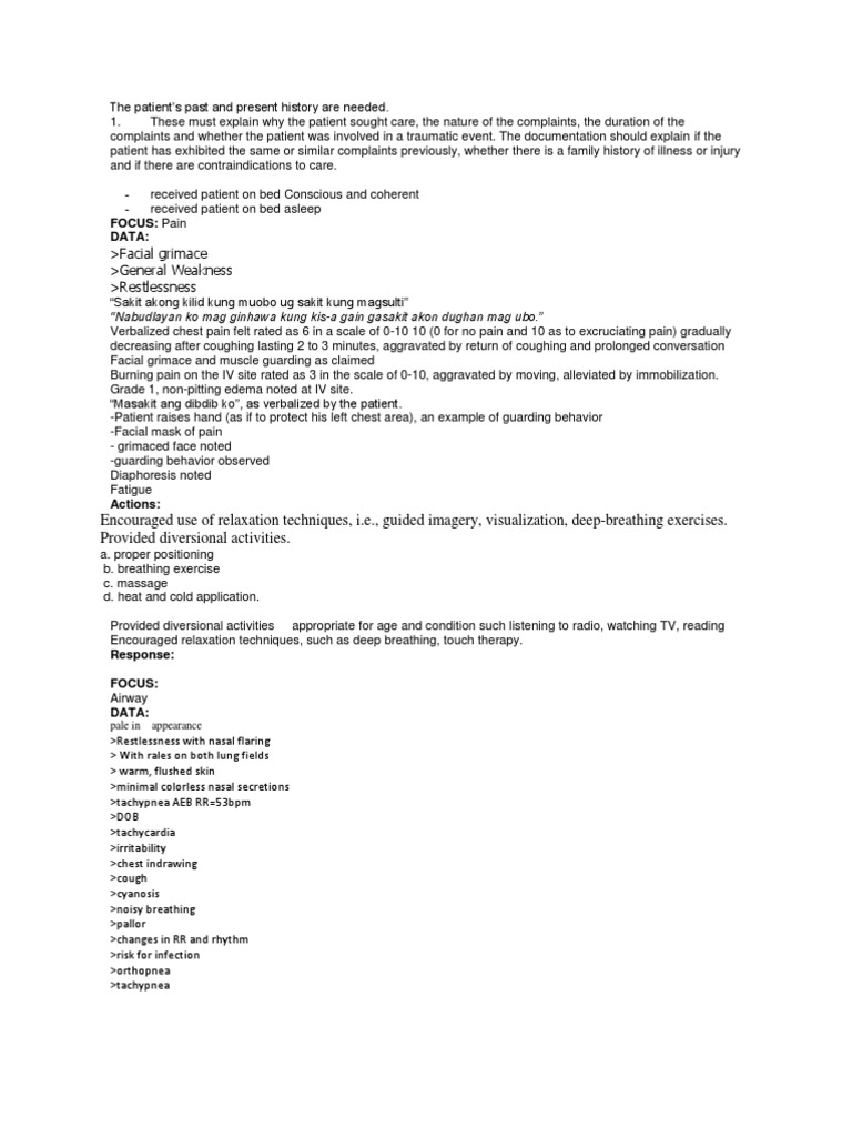 FDAR Proper Cough Pain