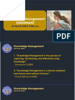 Knowledge Management Lecture 01