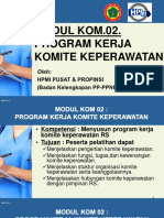 Modul Kom.02. Program Kerja Komite Keperawatan