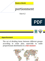 4.2 Apportionment