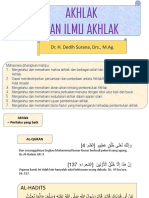 Akhlak Dan Ilmu Akhlak: Dr. H. Dedih Surana, DRS., M.Ag