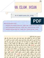 Iman, Islam, Ihsan: Dr. H. Dedih Surana, DRS., M.Ag