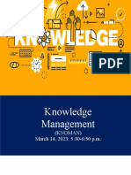 Knowledge Management Lecture