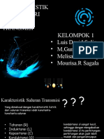 Karakteristik Listrik Dari Saluran Transmisi Kelompok 1 - Luis David Solin - M, Guntur - Pratama - Melisa Sembiring - Mourisa.R Sagala