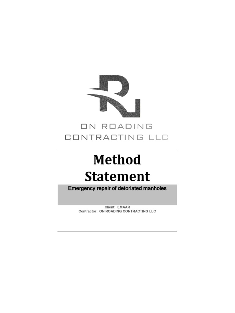 method-statement-emergency-repair-of-detoriated-manholes-pdf-asphalt