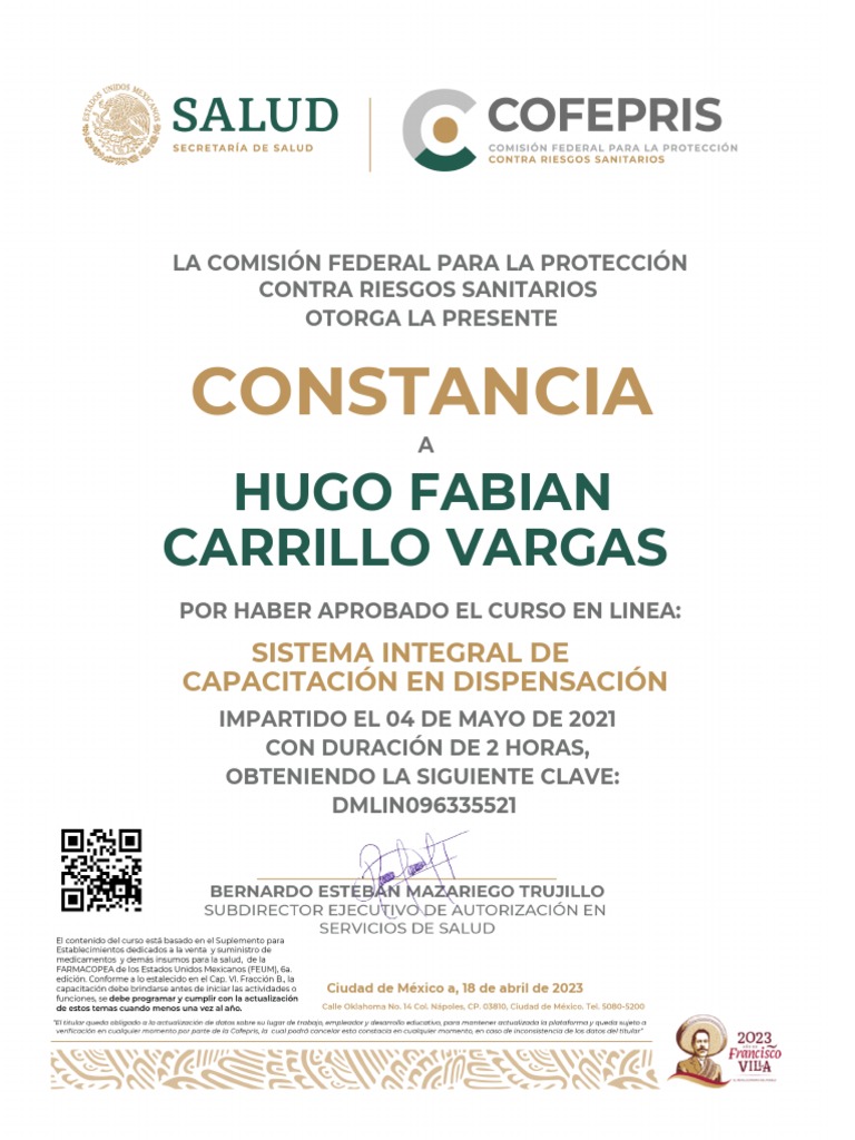 Constancia SICAD PDF