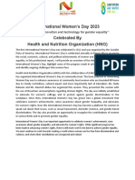 HNO International Women Day