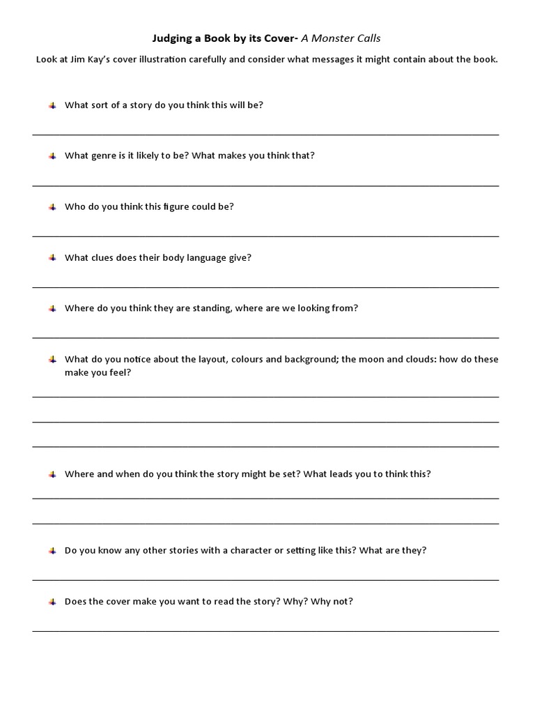 A Monster Calls Book Cover Questions PDF