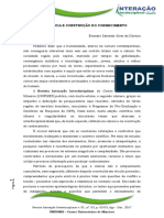 Ciência E Construção Do Conhecimento: Revista Interação Interdisciplinar v. 01, Nº. 02, P. 02-03, Ago - Dez., 2017