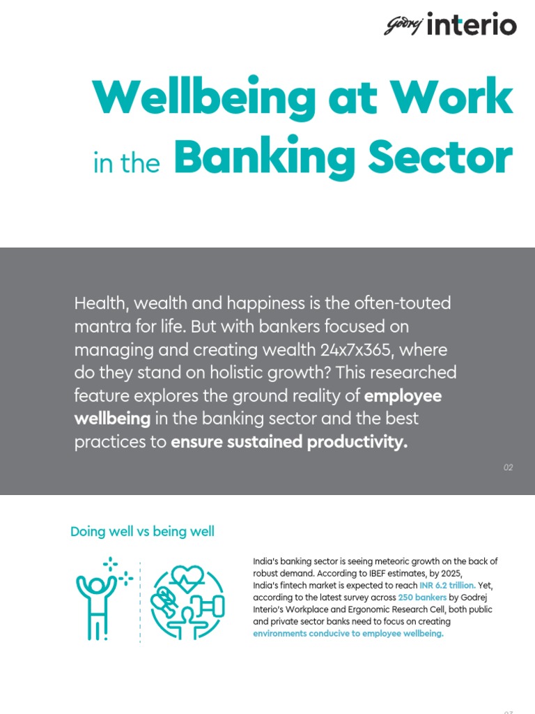 Wellbeing at Work in The Banking Sector - Godrej Interio | PDF | Chair ...