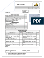 3.roller Compactor Checklist