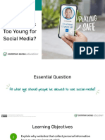 Grade 11 - How Young Is Too Young For Social Media - Lesson Slides