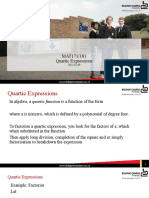 MAT171/181 Quartic Expressions: WWW - Belgiumcampus.ac - Za