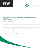 Technical Guidance Document For Environmental Audit Reports