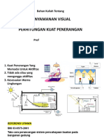 Kenyamanan Visual Perhitungan Kuat Penerangan: Bahan Kuliah Tentang