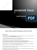 Jurnalistik Dasar: Tehnik Penulisan Berita