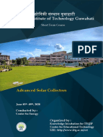 Indian Institute of Technology Guwahati: Advanced Solar Collectors