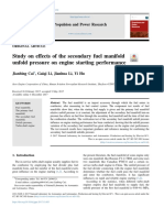 Study On Effects of The Secondary Fuel Manifold Un
