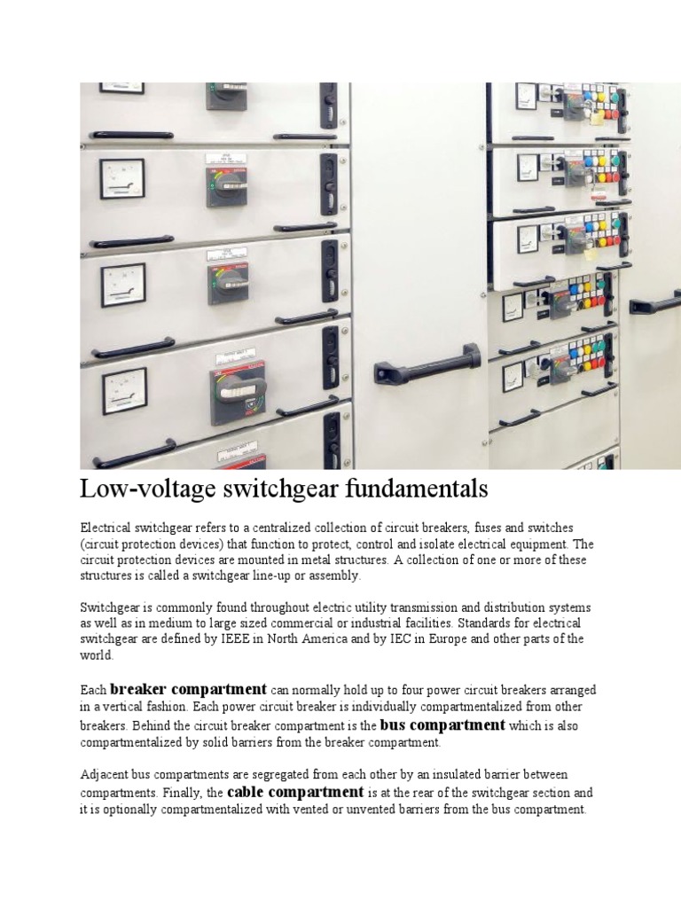 Short Circuit of LV Switchgear | PDF | Physical Quantities | Equipment
