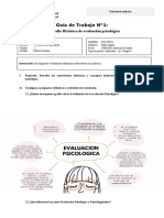 Guía de Trabajo N°1:: Desarrollo Histórico de Evaluación Psicológica