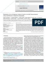 Estimation of Sex in Japanese Cadavers Based On Sternal Measurements Using CT