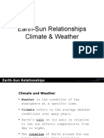 Earth Sun Relationships Lesson Presentation