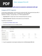 Power Automate API