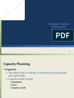 Strategic Capacity Planning For Products and Services