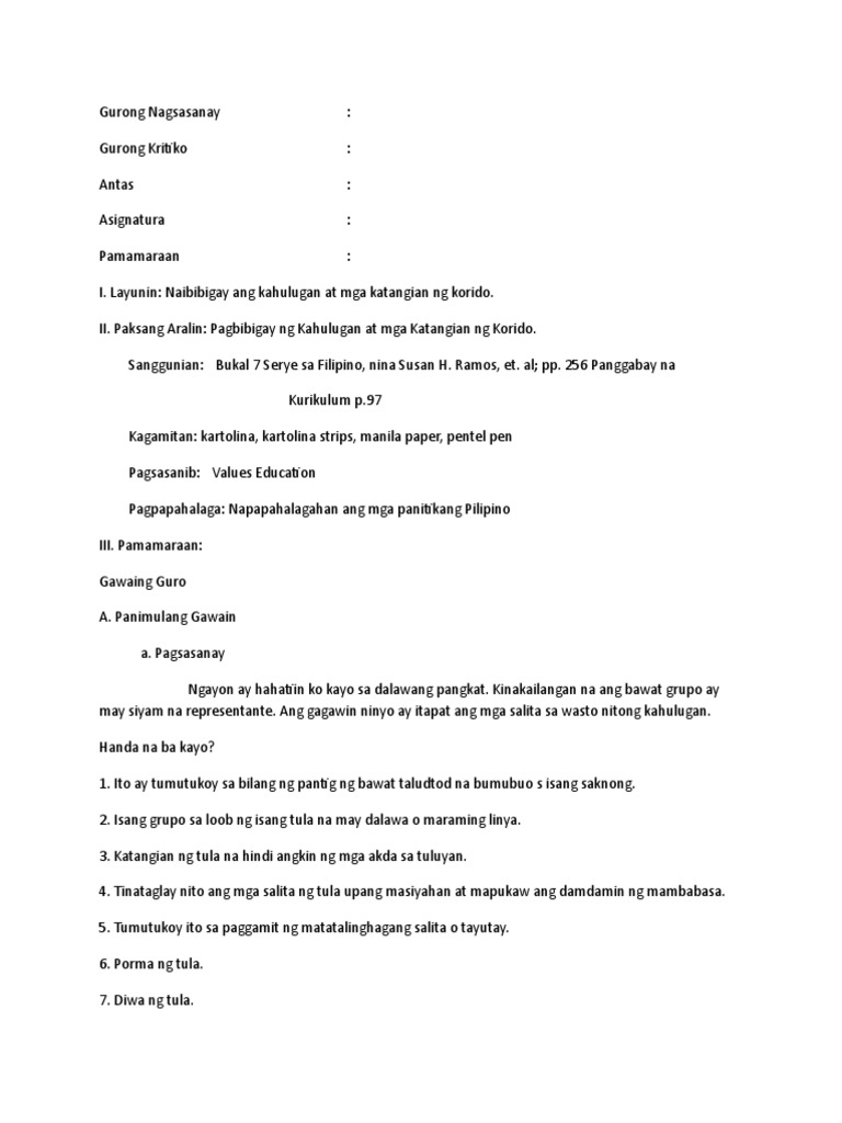 Final Lesson Plan Pdf