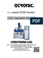 CNC Operation Edm ELEKTORDAManual