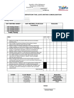 CLASSROOM OBSERVATION CONSOLIDATION TOOL FORMAT