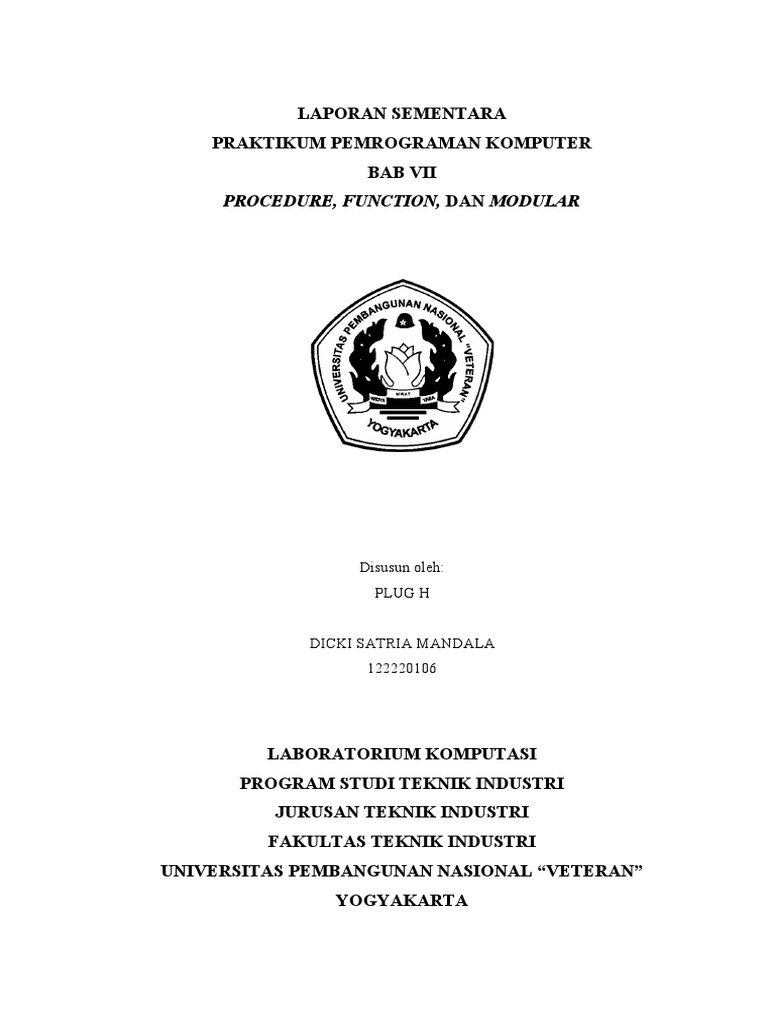 Praktikum Procedure dan Function VB | PDF