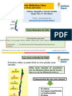 Historia 6° Básico Zonas Naturales de Chile 08 Al 19 de Marzo