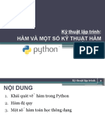 Hàm Và Một Số Kỹ Thuật Hàm