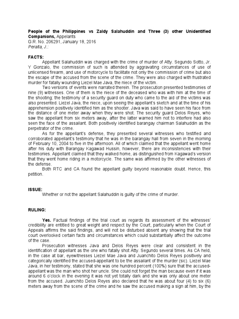 16 - People of The Philippines Vs Zaldy Salahuddin and Three | PDF ...