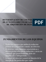 Determinación de Los Parámetros de Funcionamiento de Los Equipos de Adquisición de Imágenes