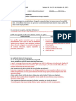 Actividad A Desarrollar Semana 34 3ro (15 de Diciembre de 2022) Apellidos Y Nombres Jhons Yañacc Sullcaray Grado .. .Seccion