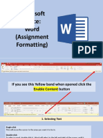 Assignment Formatting Instructions