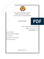 Gestão de documentos na Academia Militar Marechal Samora Machel
