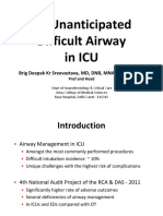 An Unanticipated Difficult Airway in ICU: Brig Deepak KR Sreevastava, MD, DNB, MNAMS, PGDHCM